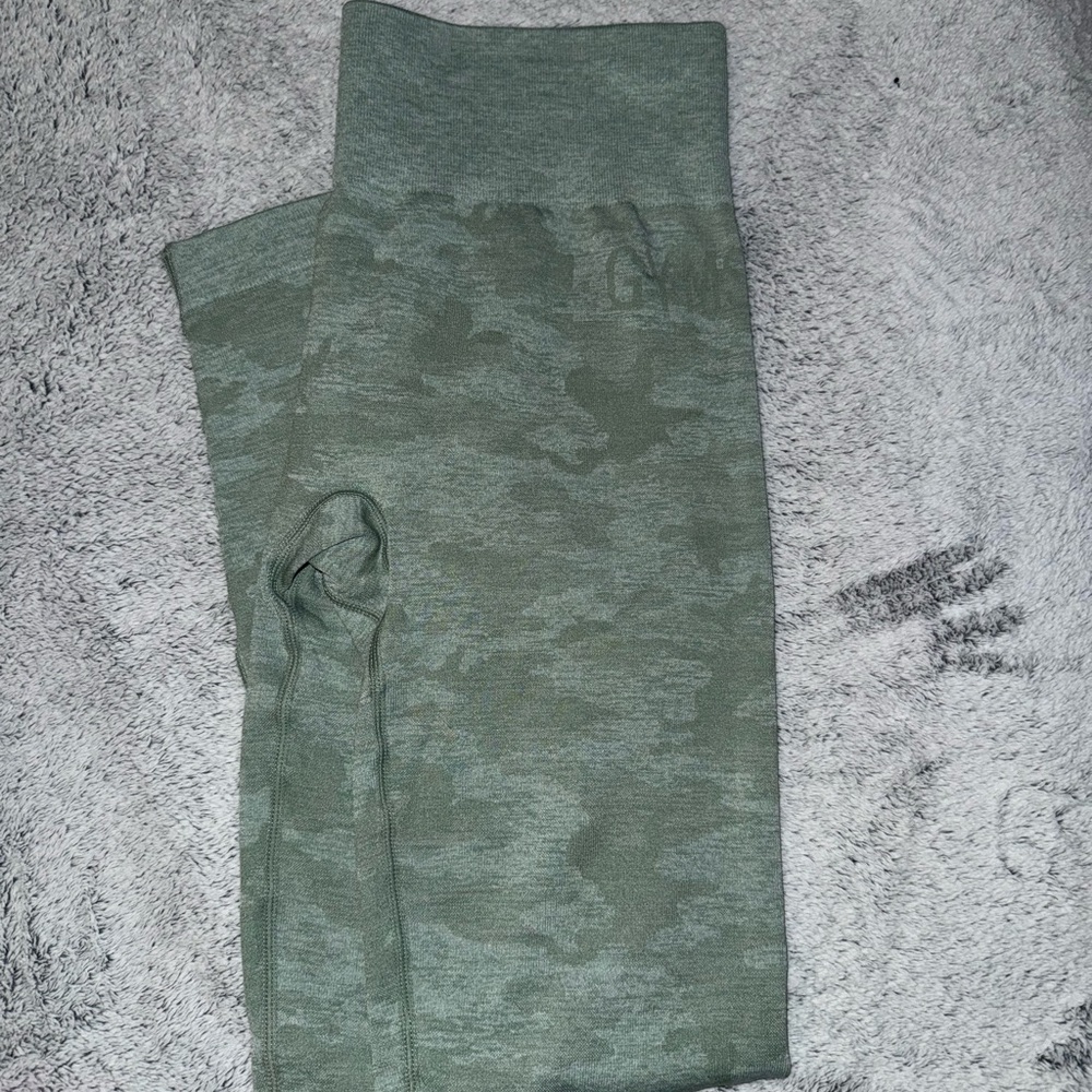 Gymshark Green Camouflage Leggings